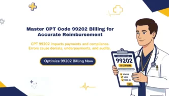 CPT code 99202 billing guide highlighting reimbursement accuracy, compliance risks, and denial prevention strategies