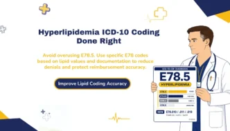 Hyperlipidemia ICD-10 coding guide emphasizing E78 specificity for accurate billing and reduced claim denials