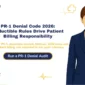 PR-1 denial code 2026 guide explaining deductible rules, patient responsibility, Medicare rates, and billing workflow